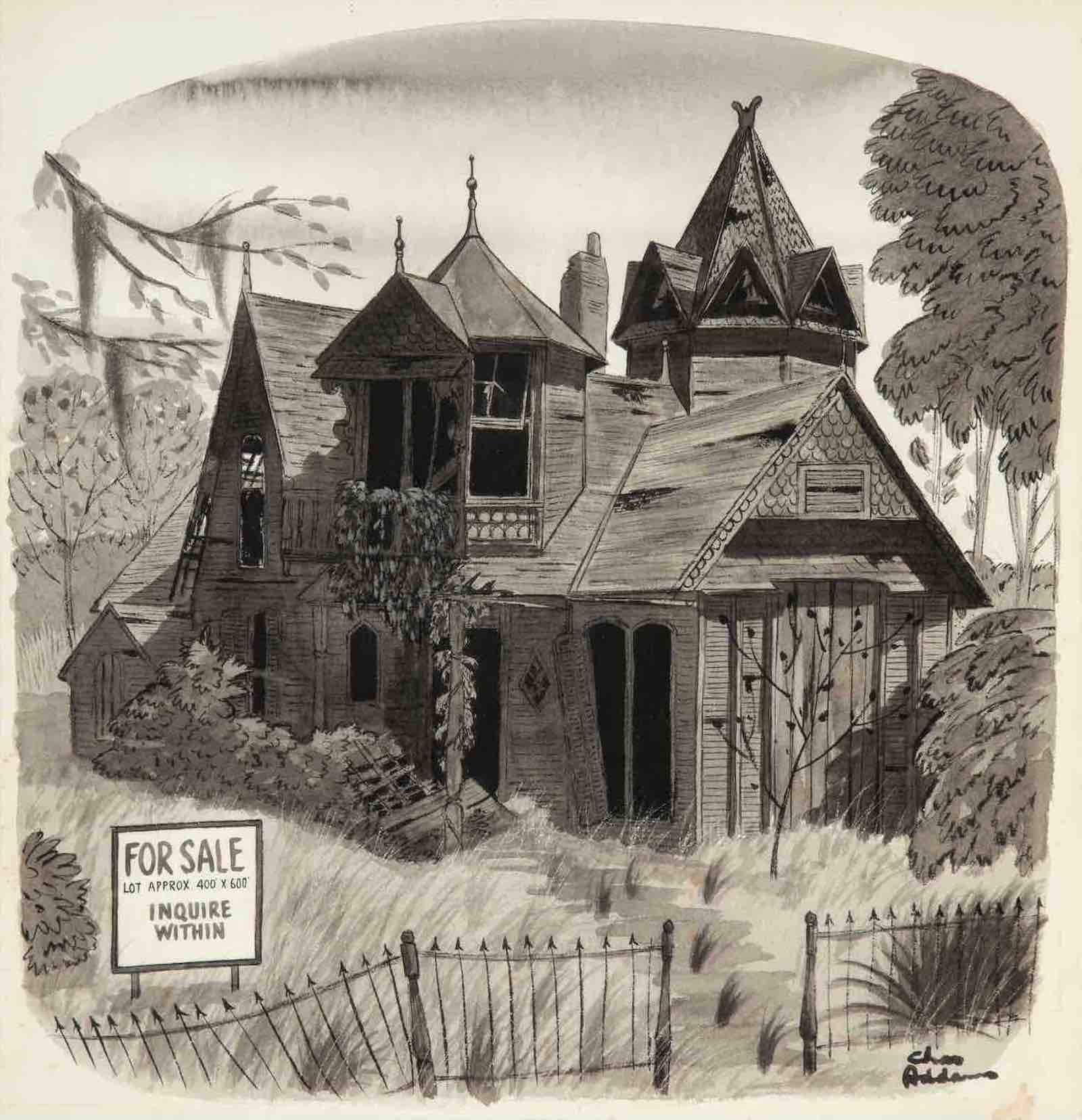 For Sale Inquire Within by Charles Addams