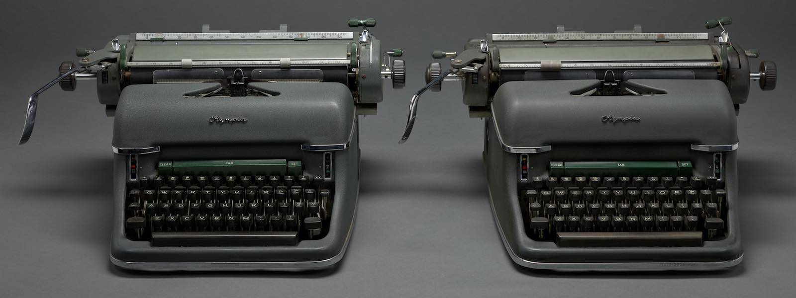 Olympia SG1 typewriters owned by Lillian Ross and William Shawn