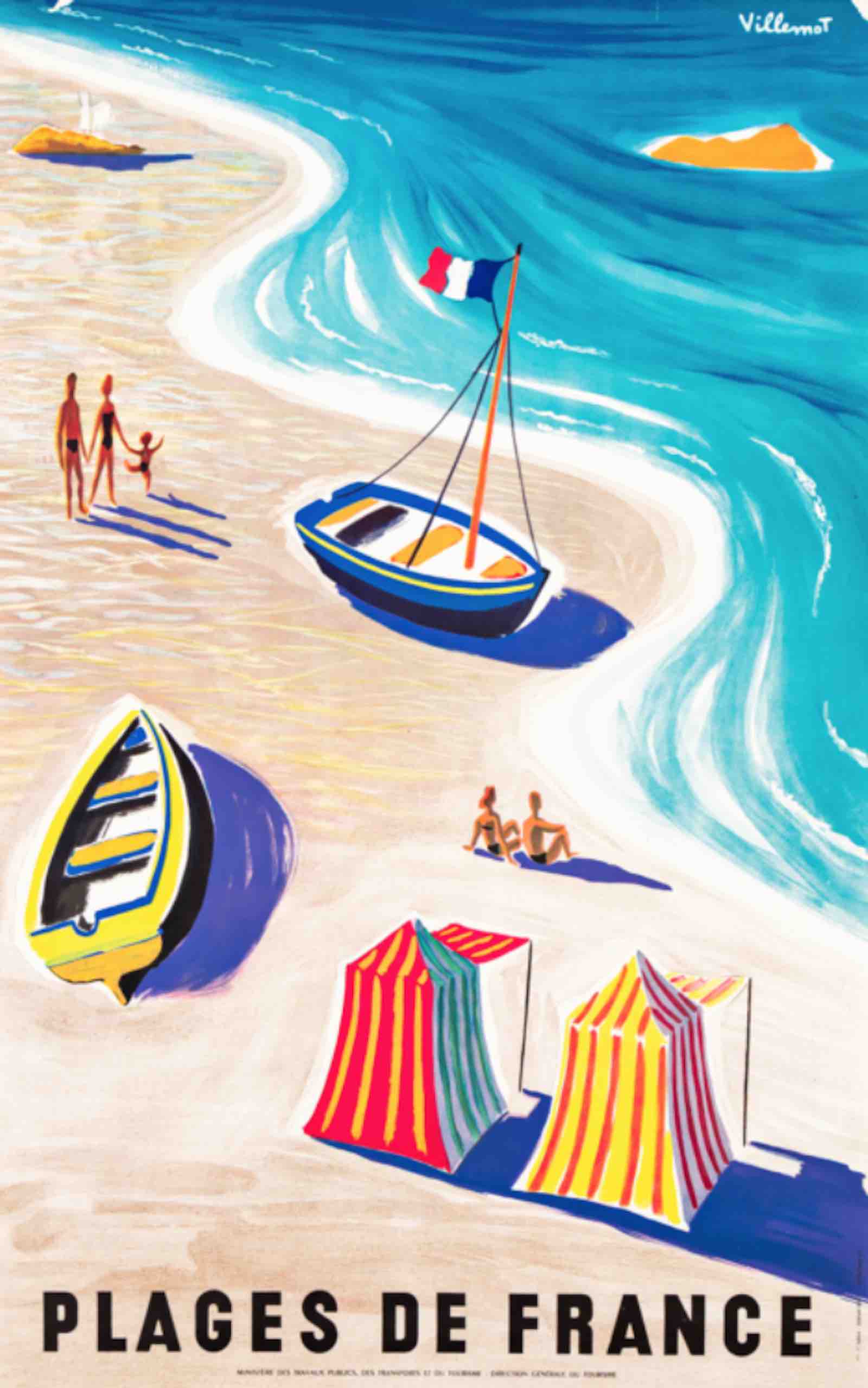Bernard Villemot, Plages de France, 1955