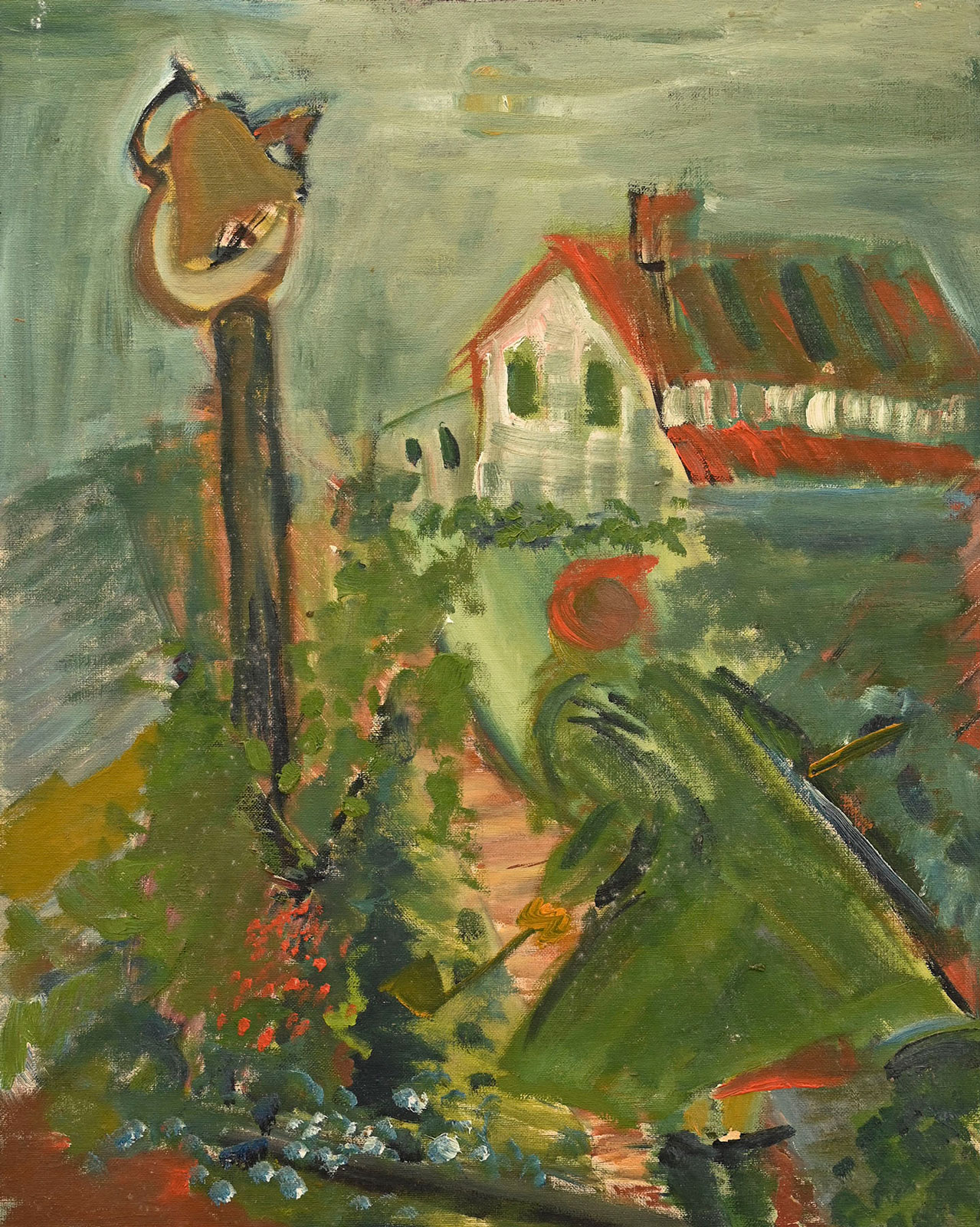 A painting of Andalusia with Regina O’Connor by Flannery O’Connor.
