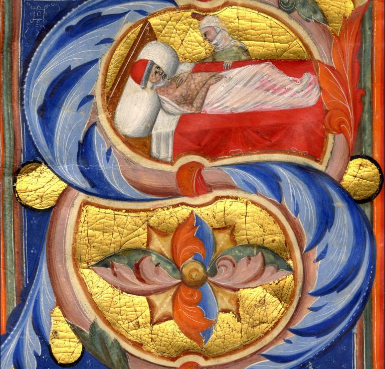 Initial 'S' from an antiphonal