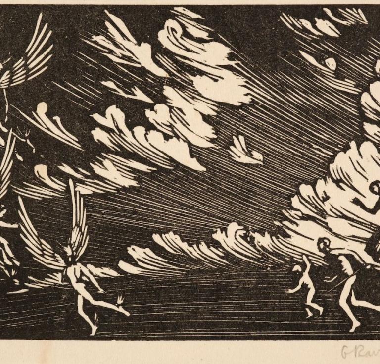 Wood engraving by Gwen Raverat