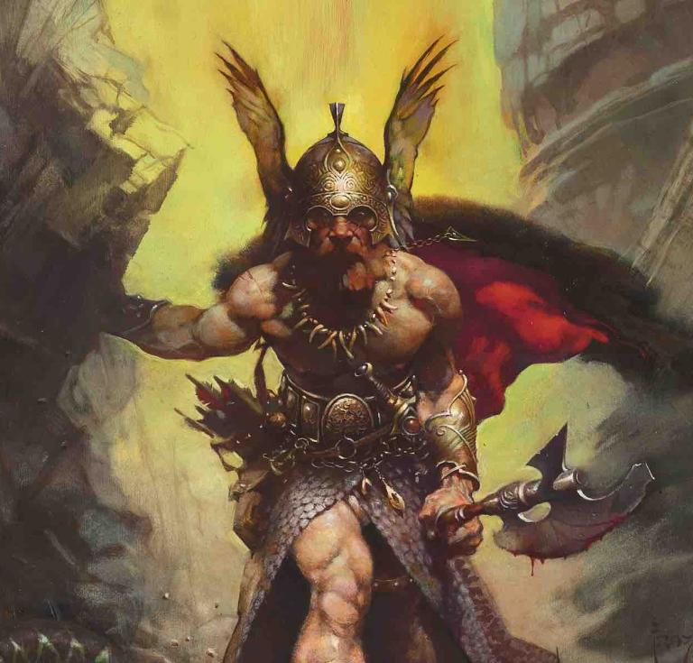 Frank Frazetta's Dark Kingdom painting 