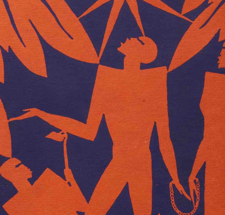 For Freedom: A Biographical Story of the American Negro, 1927, Aaron Douglas (American, 1899–1979), dust jacket illustrator Arthur Huff  Fauset (American, 1899–1983), Franklin Publishing and Supply Co., Philadelphia