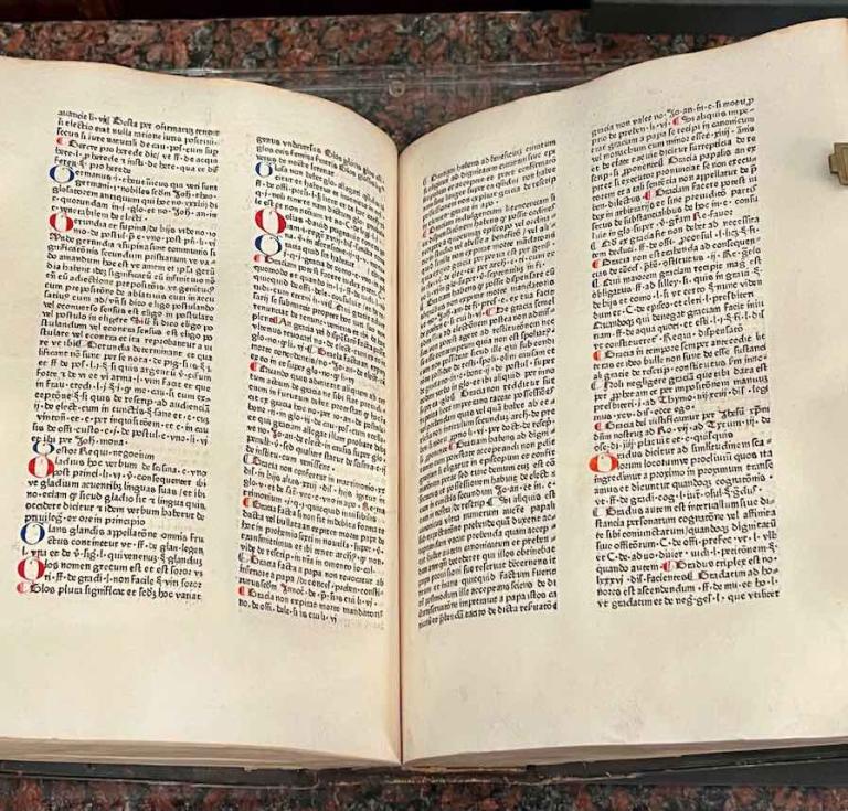 Johannes Calderinus. Repertorium Iuris. Basel: Michael Wenssler, December 12, 1474.