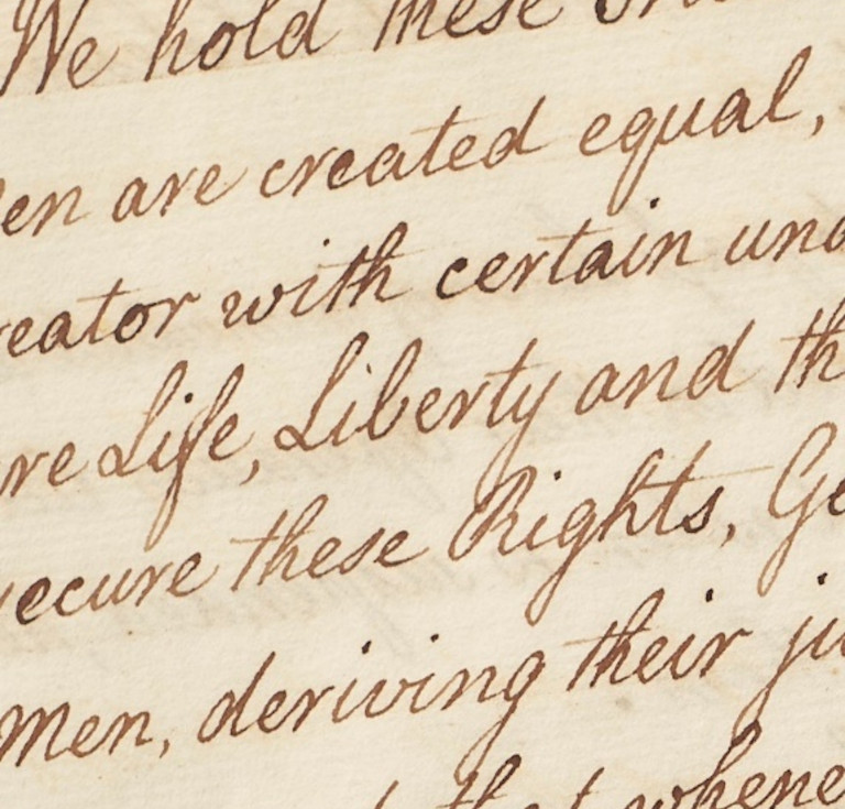 The handwritten Declaration coming to auction