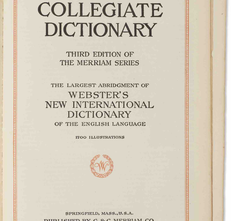 John Steinbeck's Webster's Dictionary