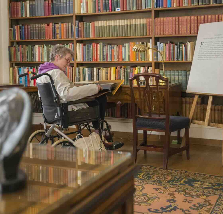 The library at Upton House